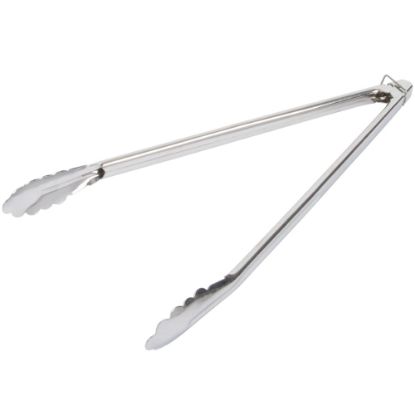 Picture of Hoffman Heavy-Duty Stainless Steel Tongs, Locking, Pack Of 12 Tongs