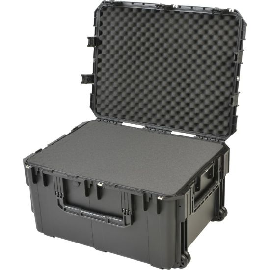 Picture of SKB Cases iSeries Pro Audio Utility Case With Cubed Foam, Oversized Handles And Wide-Set Double Wheels, 29inH x 22inW x 16inD, Black