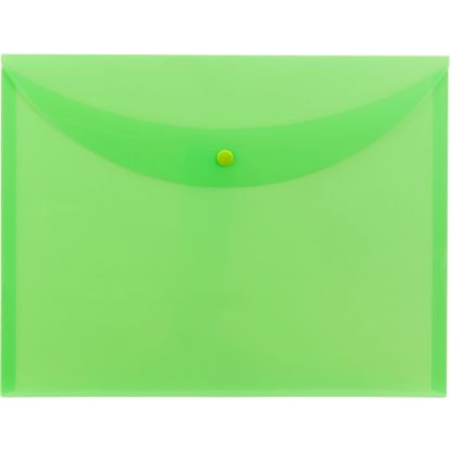 Picture of Smead Letter File Wallet - 8 1/2in x 11in - Green - 10 / Box