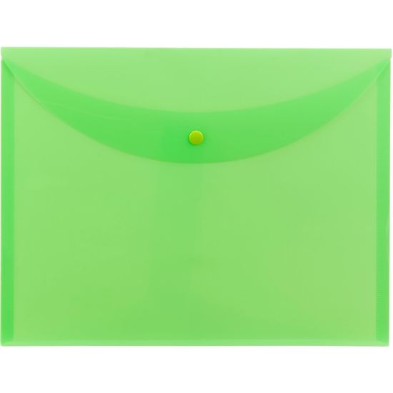 Picture of Smead Letter File Wallet - 8 1/2in x 11in - Green - 10 / Box