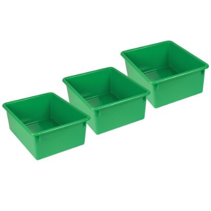 Picture of Romanoff Stowaway Letter Boxes, 5-1/4inH x 10-1/2inW x 13-1/4inD, Green, Pack Of 3 Boxes