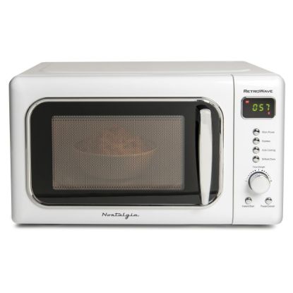 Picture of Nostalgia Electrics Classic Retro 0.7 Cu Ft Microwave, White