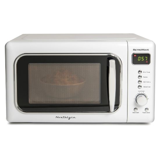 Picture of Nostalgia Electrics Classic Retro 0.7 Cu Ft Microwave, White