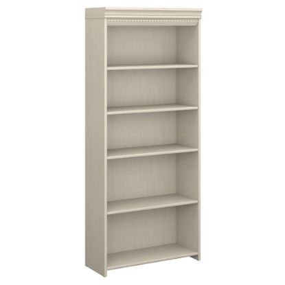 Picture of Bush Business Furniture Fairview 69inH 5-Shelf Bookcase, Antique White, Standard Delivery