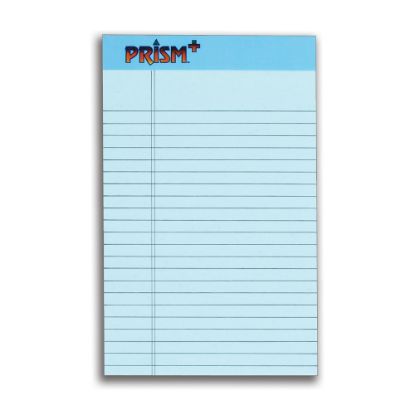 Picture of TOPS + Color Writing Pads, 5in x 8in, 100% Recycled, Legal Ruled, 25 Sheets, Blue, Pack Of 12 Pads