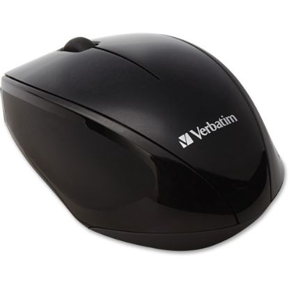 Picture of Verbatim Wireless USB 2.0 Notebook Multi-Trac Blue LED Mouse, Black