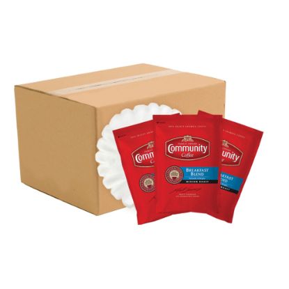 Picture of Community Coffee Arabica Single-Serve Coffee Packets, Breakfast Blend, Carton Of 40