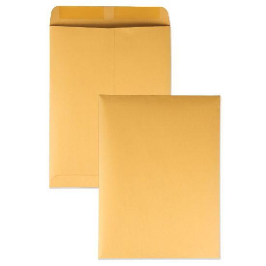 Picture of Quality Park Catalog Envelopes With Gummed Closure, 9in x 12in, Brown, Box Of 250