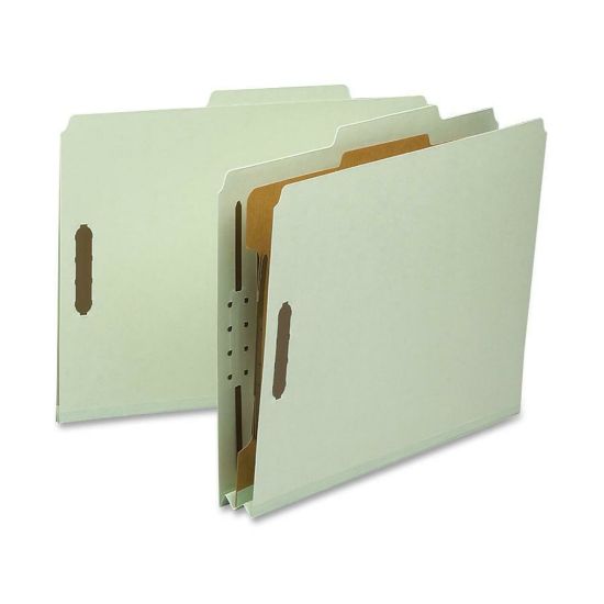 Picture of Nature Saver Classification Folders, Letter Size, 2in Expansion, Gray/Green, Box Of 10