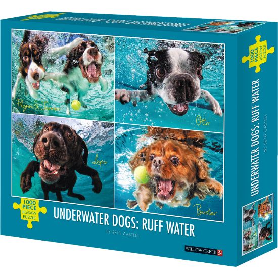 Picture of Willow Creek Press 1,000-Piece Puzzle, Underwater Dogs: Ruff Water