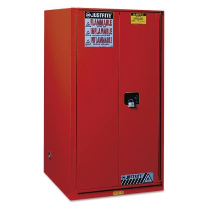 Picture of Safety Cabinets for Combustibles, Manual-Closing Cabinet, 96 Gallon, Red