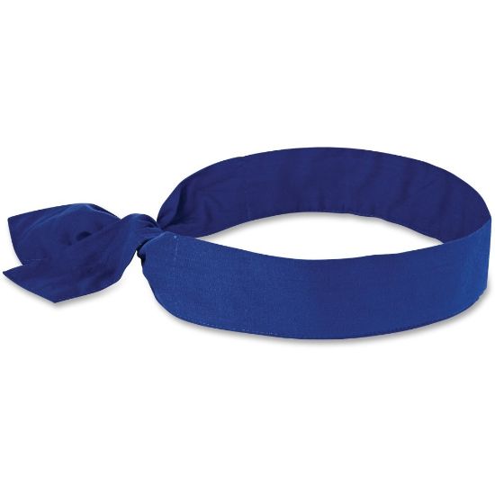 Picture of Ergodyne Chill-Its 6700 Evaporative Cooling Tie Bandana, Blue