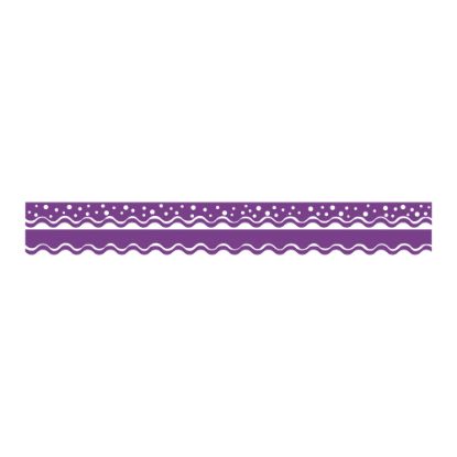 Picture of Barker Creek Scalloped-Edge Double-Sided Borders, 2 1/4in x 36in, Grape, Pack Of 13