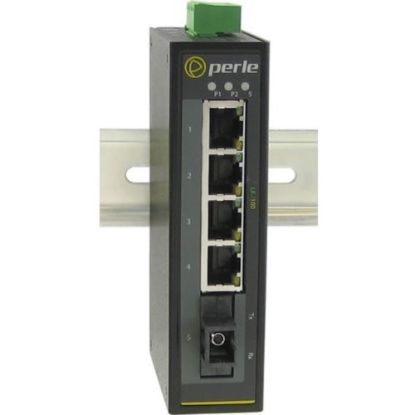 Picture of Perle IDS-105F Industrial Ethernet Switch - 5 Ports - 10/100Base-TX, 100Base-BX - 2 Layer Supported - Rail-mountable, Wall Mountable, Panel-mountable - 5 Year Limited Warranty