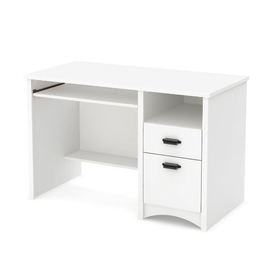 Picture of South Shore Gascony 46inW Computer Desk, Pure White