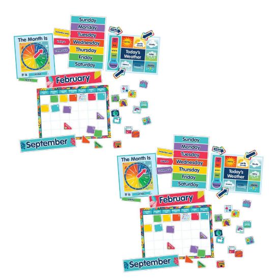 Picture of Carson-Dellosa Education One World Calendar 134-Piece Bulletin Board Sets, Pack Of 2 Sets