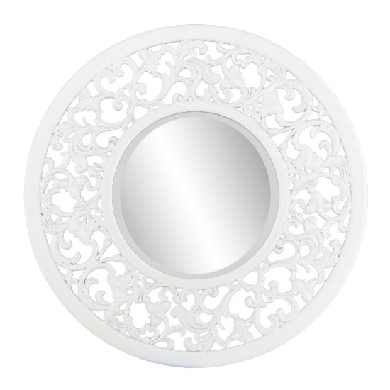 Picture of SEI Kinior Decorative Wall Mirror, 35in x 35in, White