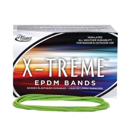 Picture of Alliance Rubber X-Treme File Bands, Lime Green