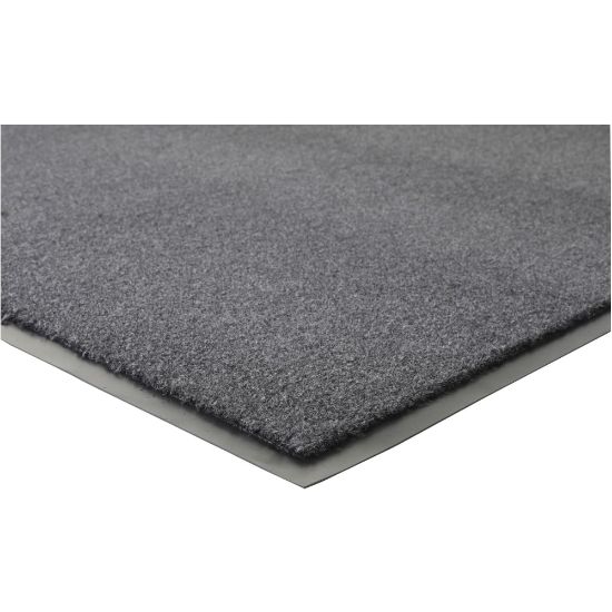 Picture of Genuine Joe Silver Series Indoor Entry Mat - Building, Carpet, Hard Floor - 10 ft Length x 36in Width - Plush - Charcoal - 1Each