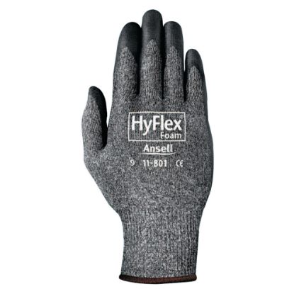 Picture of HyFlex Foam Gray Gloves, Medium, Black/Gray, Pack Of 12