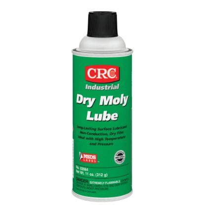 Picture of CRC Dry Moly Lubricant Aerosol Spray, 16 Oz, Pack Of 12 Cans