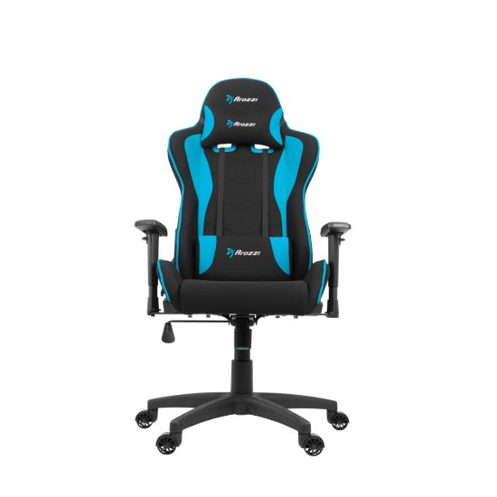 Picture of Arozzi Forte Ergonomic Fabric High-Back Gaming Chair, Black/Blue