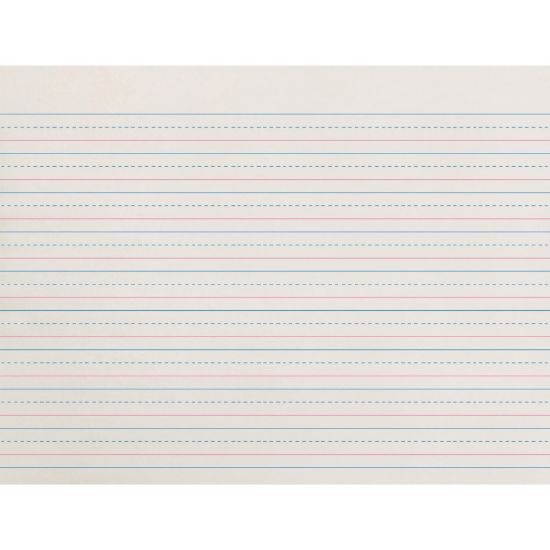 Picture of Pacon Broken Midline Writing Paper, Grade 2-3, 1/2in x 1/4in x 1/4in, LW