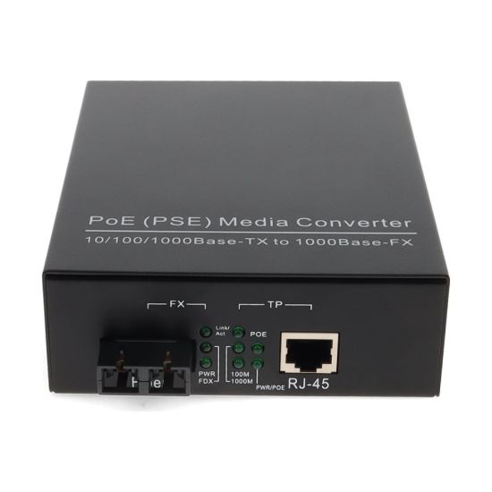 Picture of AddOn 1Gbs 1 RJ-45 to 1 SC Media Converter - Media converter - GigE - 10Base-T, 1000Base-TX, 100Base-TX, 1000Base-MX - RJ-45 / SC multi-mode - up to 1.2 miles - 1310 nm