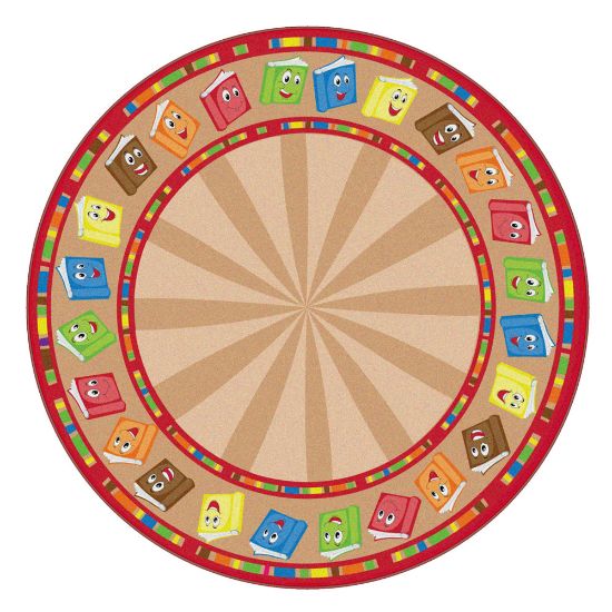 Picture of Flagship Carpets Circle Time Books Rug, Round, 12ft, Calm