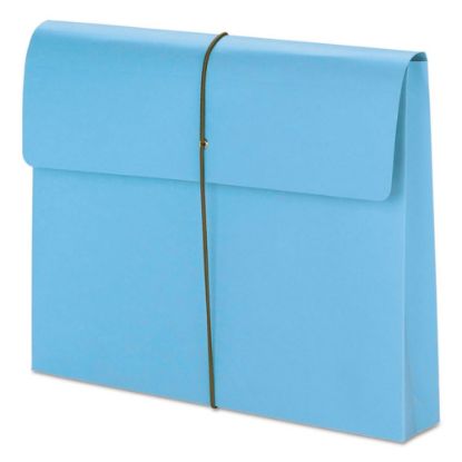 Picture of Smead Color Expanding Wallets, 2in Expansion, Letter Size, Blue, Box Of 10