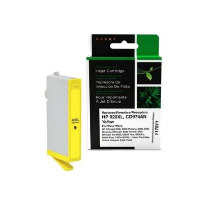 Picture of West Point Remanufactured Yellow High-Yield Ink Cartridge Replacement For HP 920XL, CD974AN