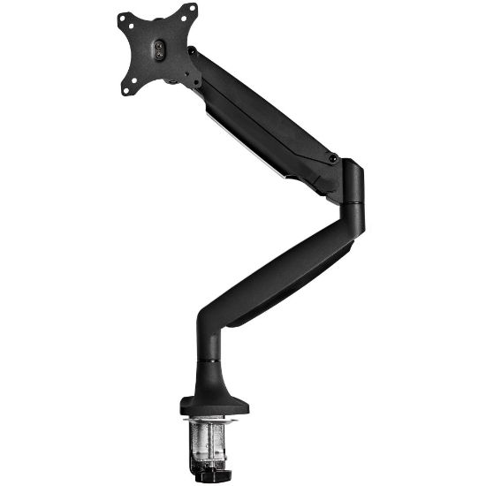 Picture of StarTech.com Desk Mount Monitor Arm - Full Motion Articulating - Monitors 12in to 34in Adjustable VESA Single Monitor Arm - Desk & Grommet Clamp -Black (ARMPIVOTHDB)