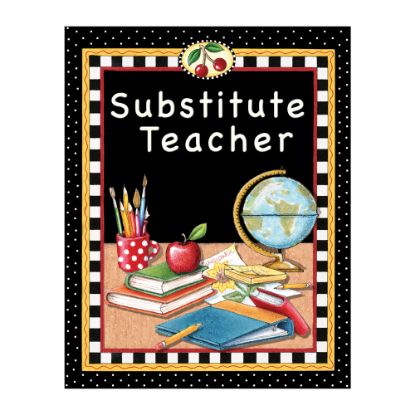 Picture of Teacher Created Resources Mary Engelbreit Substitute Teacher Pocket Folders, Pack Of 10