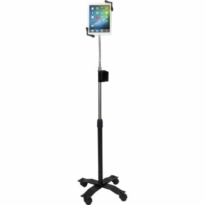 Picture of CTA Digital Compact Gooseneck Floor Stand For 7in-13in Tablets, Including iPad 10.2in (7Th/ 8Th/ 9Th Generation) Up To 13in Screen Support 17.5in Height X 15.5in Width Floor Stand Black, Silver