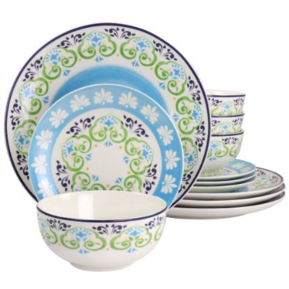 Picture of Gibson Home Atlantis 12-Piece Dinnerware Set, Multicolor