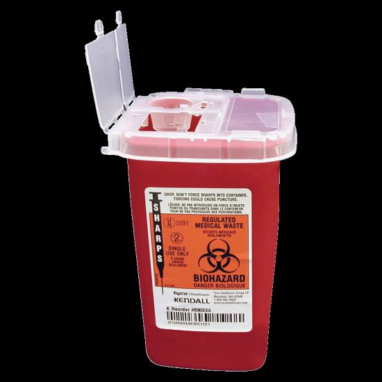 Picture of Unimed Sharps 0.25 Gallon Phlebotomy Container With Lid