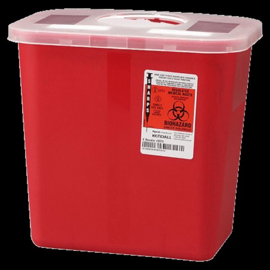 Picture of Unimed Sharps Container With Rotor Lid, 2 Gallon