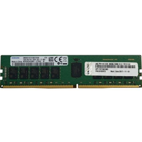 Picture of Lenovo TruDDR4 - DDR4 - module - 8 GB - DIMM 288-pin - 2666 MHz / PC4-21300 - 1.2 V - unbuffered - ECC - for ThinkSystem SR250 7Y51, 7Y52; ST250 7Y45, 7Y46; ST50 7Y48, 7Y49