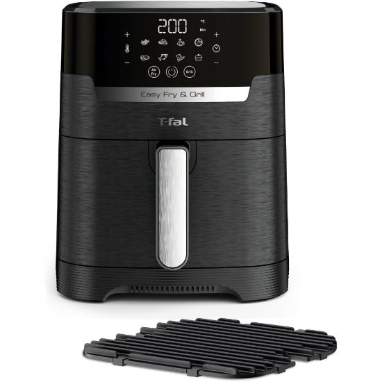 Picture of T-Fal Easy Fry & Grill XL 2-in-1 Air Fryer Combo, 4.4-Quart, Black