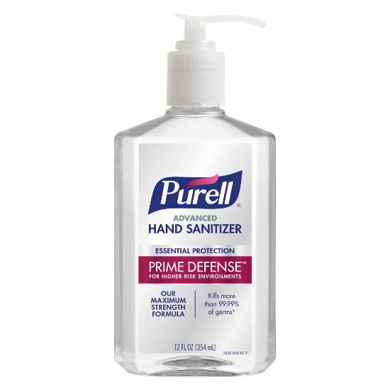 Picture of PURELL PRIME DEFENSE Advanced Hand Sanitizer,  12 fl oz Pump Bottle