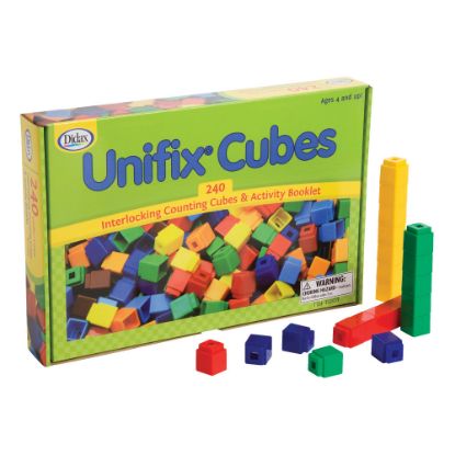 Picture of Didax Unifix Cubes For Pattern Building, Multicolor, Pack Of 240