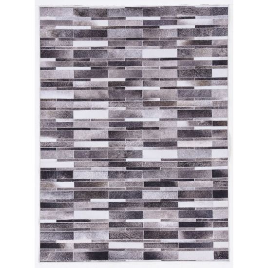 Picture of Linon Bingham Area Rug, 6-29/50ft x 9-29/50ft, Memphis, Gray/Ivory