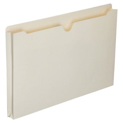 Picture of SKILCRAFT Manila Double-Ply Tab Expanding File Jackets, 1in Expansion, Legal Size Paper, 8 1/2in x 14in, 30% Recycled, Box Of 50