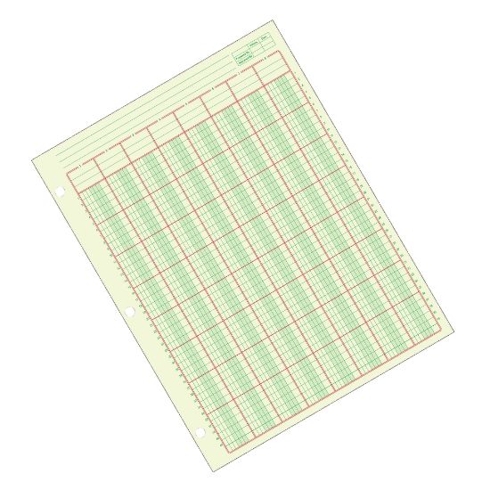 Picture of Adams Analysis Pad, 8 1/2in x 11in, 100 Pages (50 Sheets), 8 Columns, Green