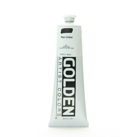 Picture of Golden Heavy Body Acrylic Paint, 5 Oz, Raw Umber