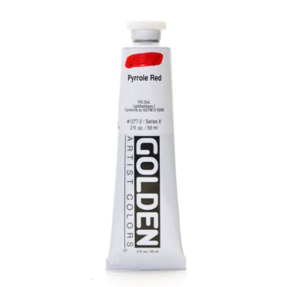 Picture of Golden Heavy Body Acrylic Paint, 2 Oz, Pyrrole Red