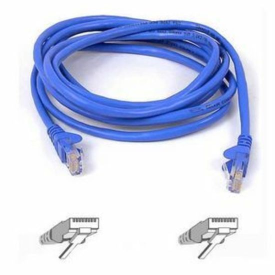 Picture of Belkin Cat5e Patch Cable - RJ-45 Male Network - RJ-45 Male Network - 8ft - Blue