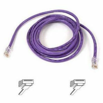 Picture of Belkin Cat5e Patch Cable - RJ-45 Male Network - RJ-45 Male Network - 10ft - Purple