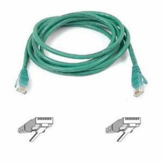 Picture of Belkin Cat5e Patch Cable - RJ-45 Male Network - RJ-45 Male Network - 10ft - Green