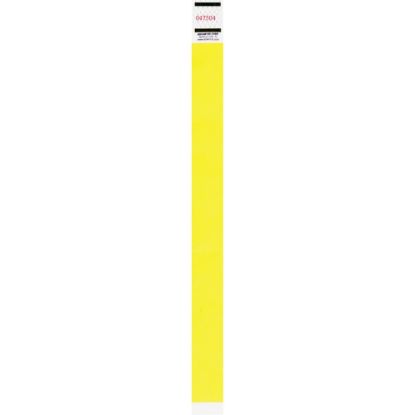 Picture of Advantus Tyvek Wristbands, Neon Yellow, Pack Of 500 Wristbands